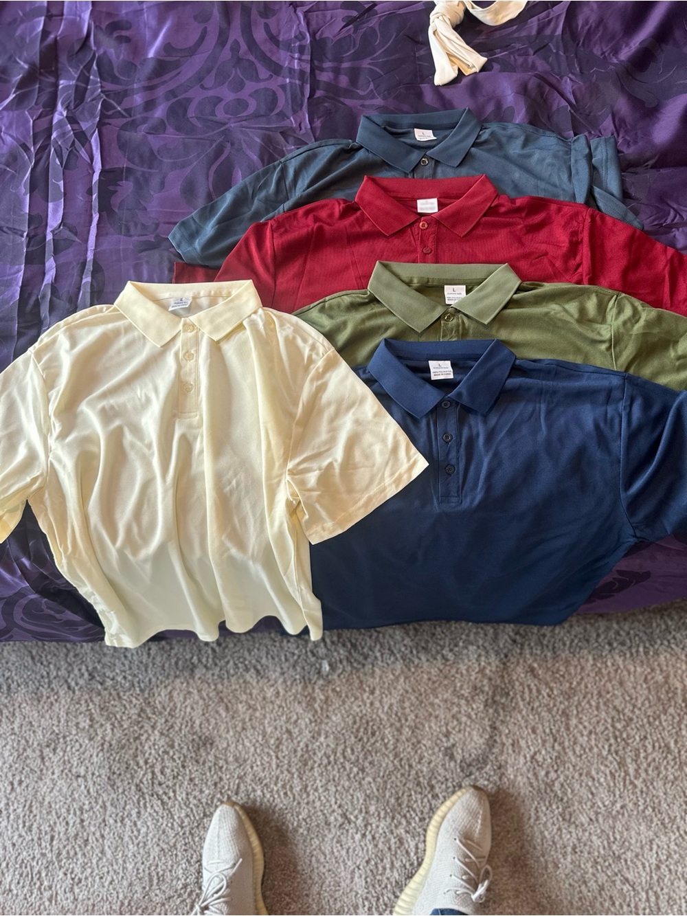 Classic Men's Polo in Navy, Red, Olive, Cream, Teal, Charcoal - Multipack Look